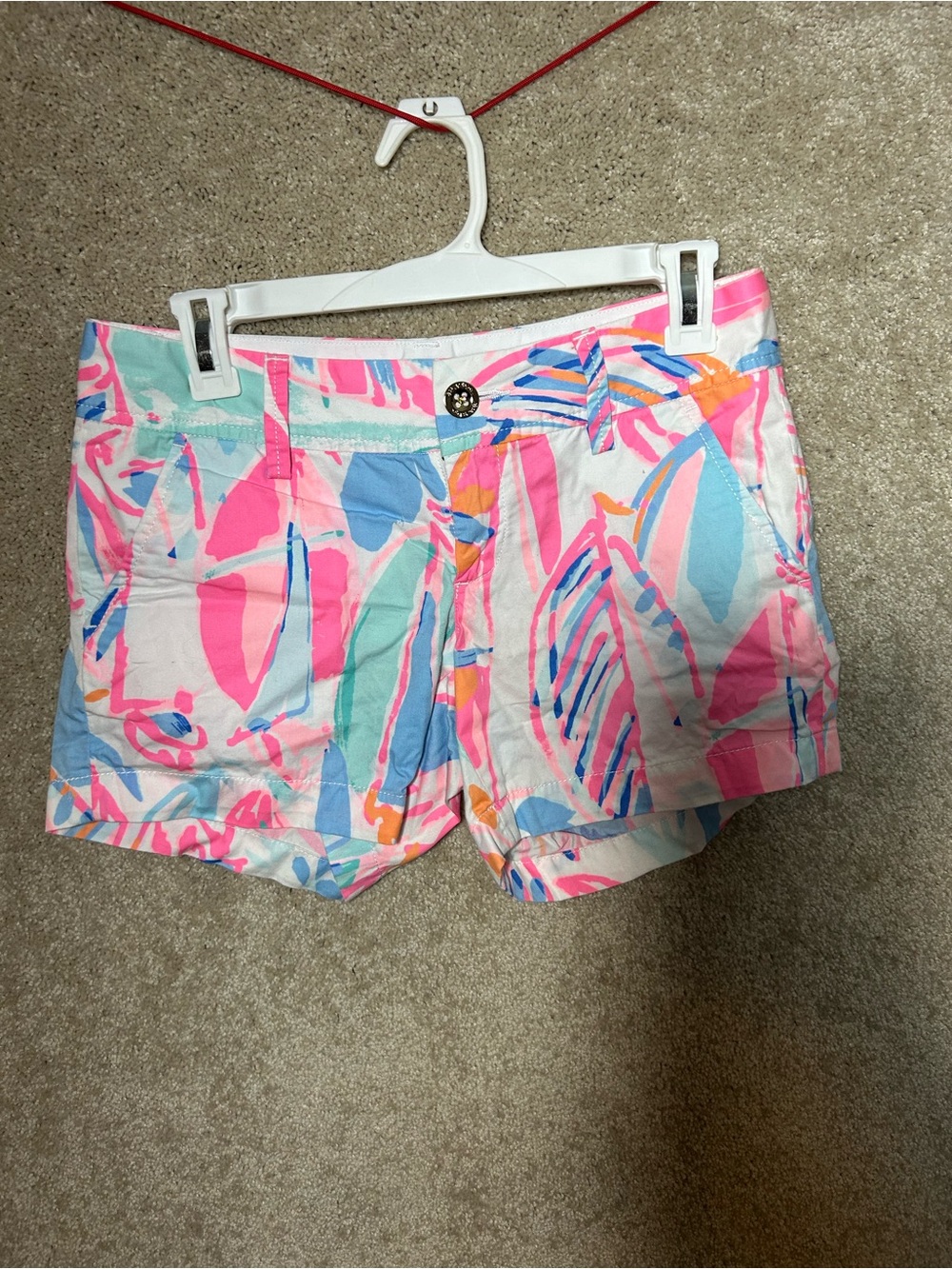 Lilly Pulitzer CALLAHAN Multi-Color OUT TO SEA Shorts Size 00 Beach Resort